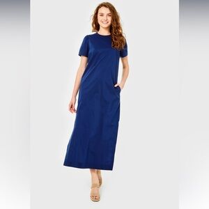 Cartolina Nantucket The Elodie Maxi Dress Navy Ocean Carven Blue XS